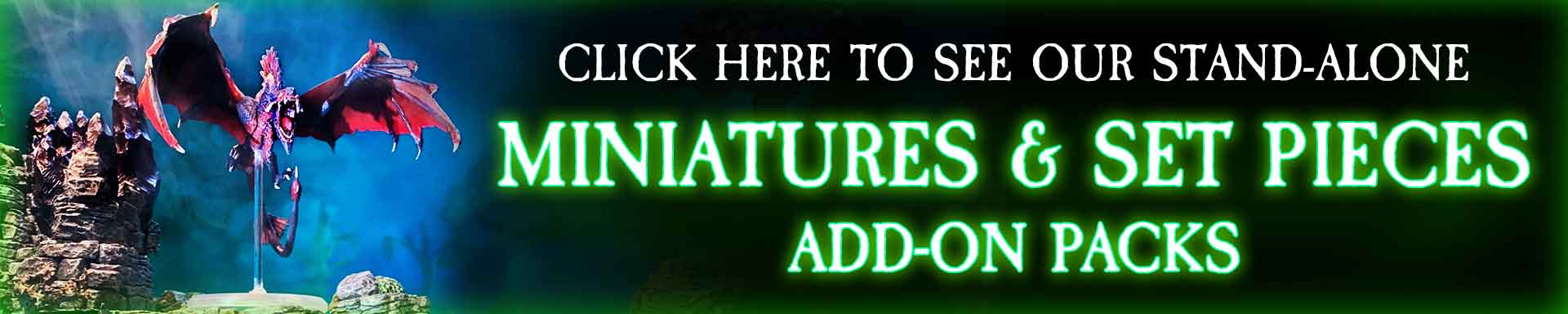 Miniatures and Set Pieces Add-ons page banner