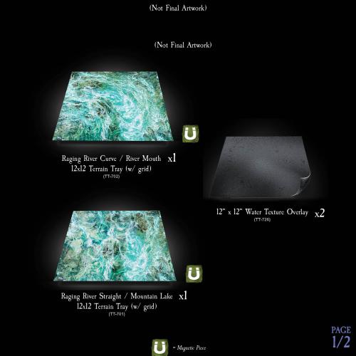 7-A198 Raging River Terrain Tray Multi-Pack Image 1 of 2